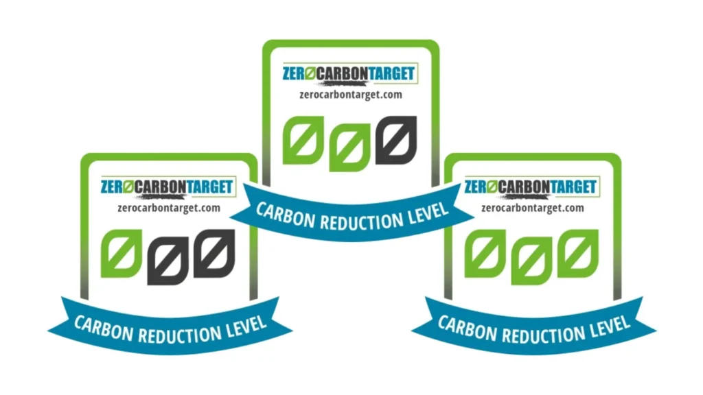 Zero Carbon Target usa un sistema visuale a foglie per testimoniare il livello di decarbonizzazione raggiunto dalle imprese nel loro percorso virtuoso